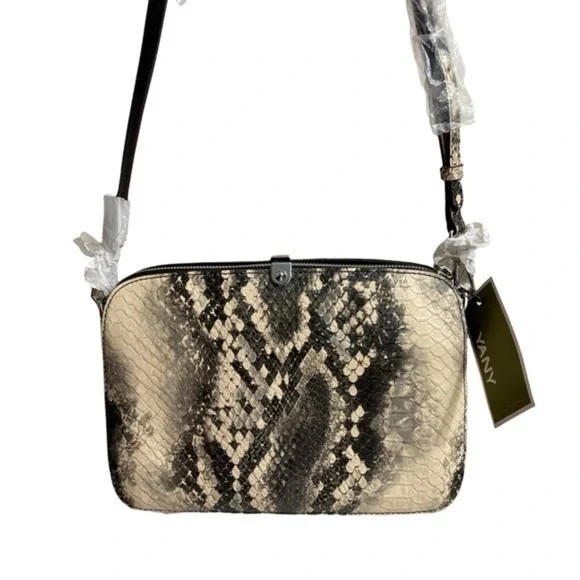 Oryany NWT silver embossed leather crossbody bag
